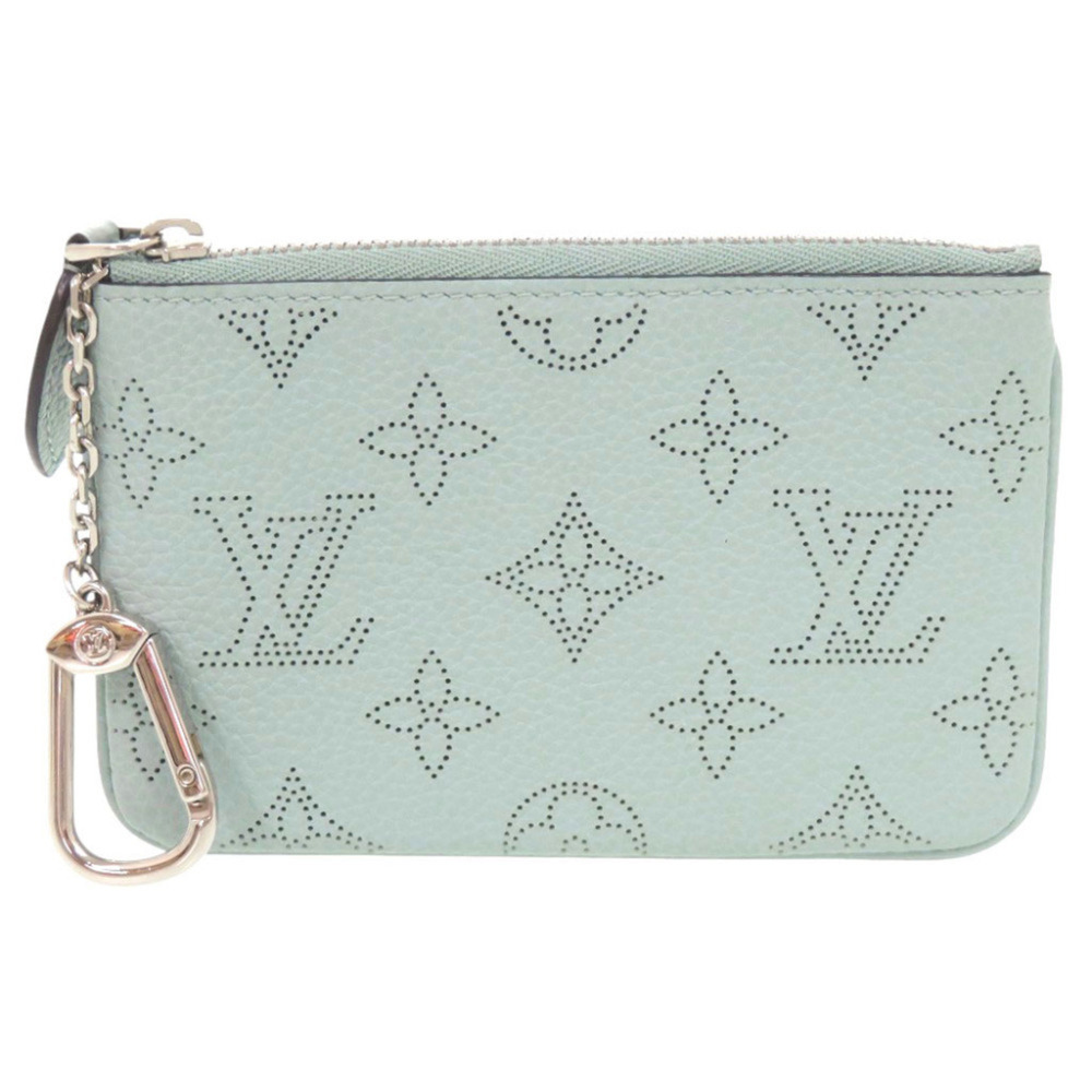 Louis Vuitton Pochette Clé Monogram Mahina M80696 IC Vert Lagoon Wallet/Coin ...